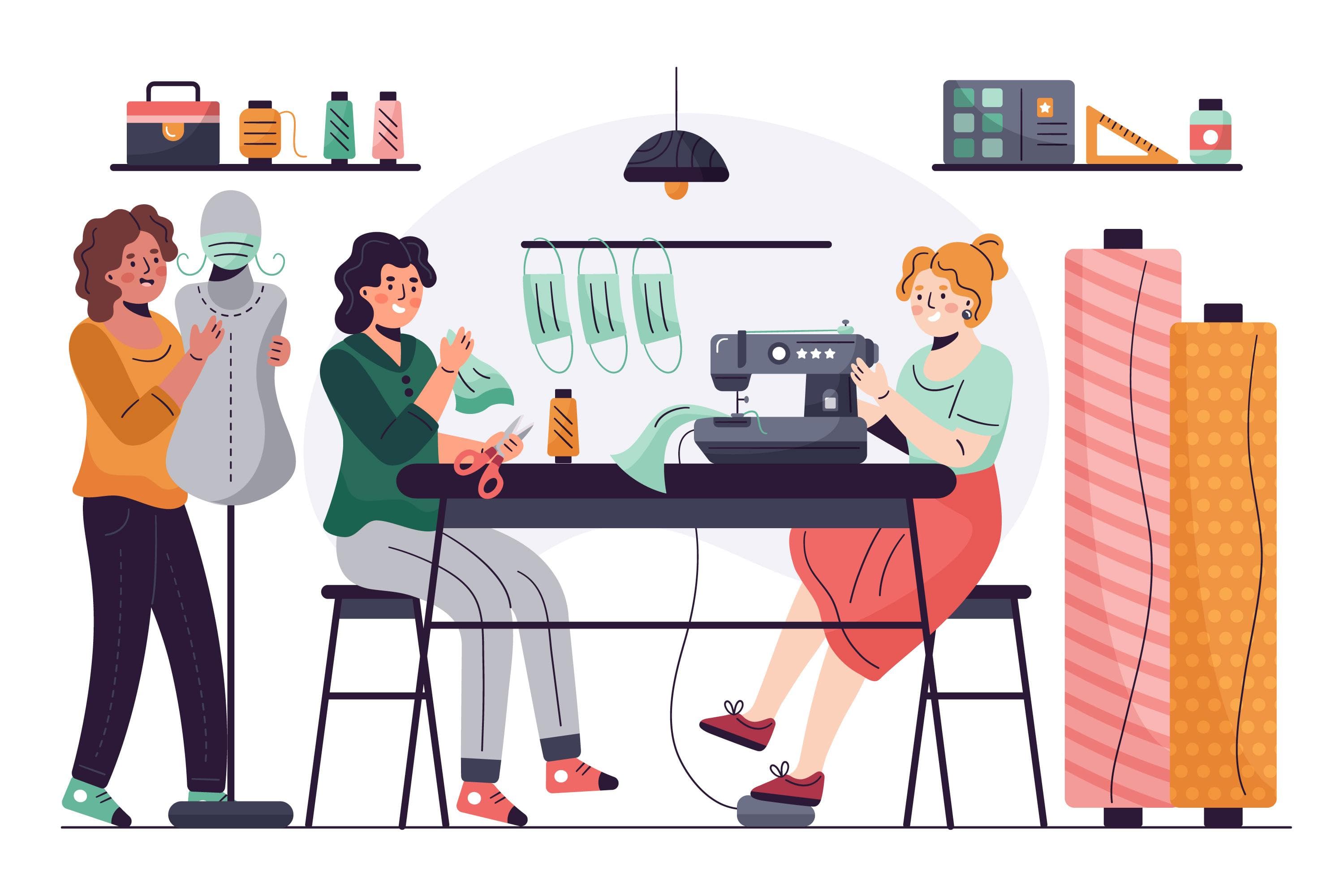 In-house textile manufacturing facility